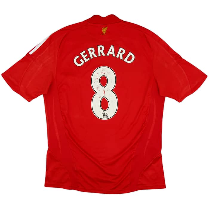 2008-10 Liverpool Home Shirt Gerrard #8 - 5/10 - (M)