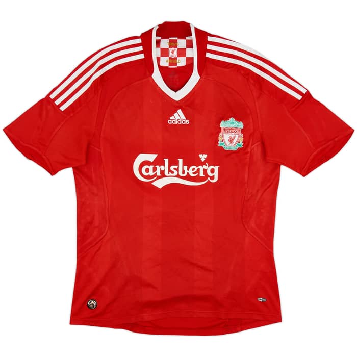 2008-10 Liverpool Home Shirt Gerrard #8 - 5/10 - (M)