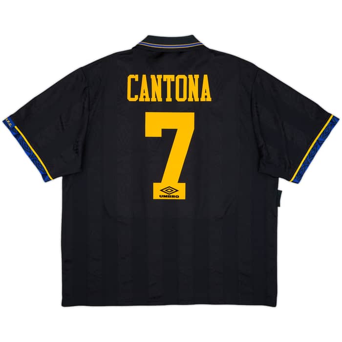 1993-95 Manchester United Away Shirt Cantona #7 - 8/10 - (XXL)