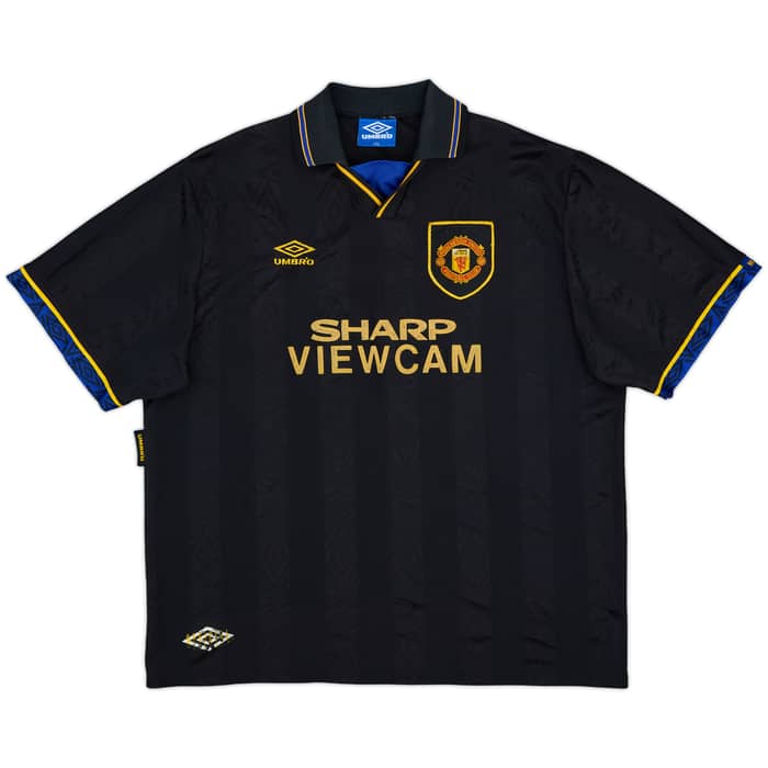 1993-95 Manchester United Away Shirt Cantona #7 - 8/10 - (XXL)