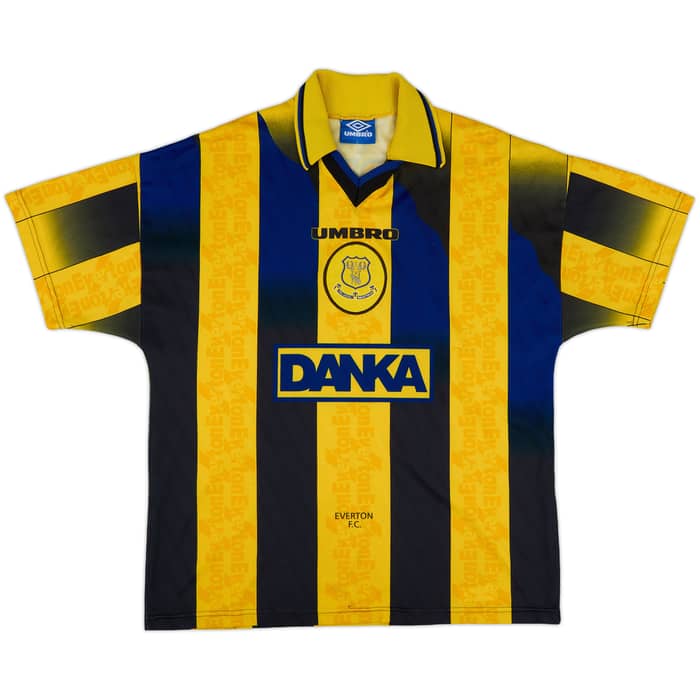 1996-98 Everton Away Shirt Ferguson #9 - 8/10 - (L)