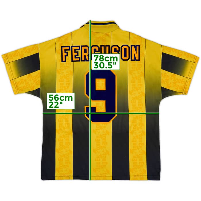 1996-98 Everton Away Shirt Ferguson #9 - 8/10 - (L)