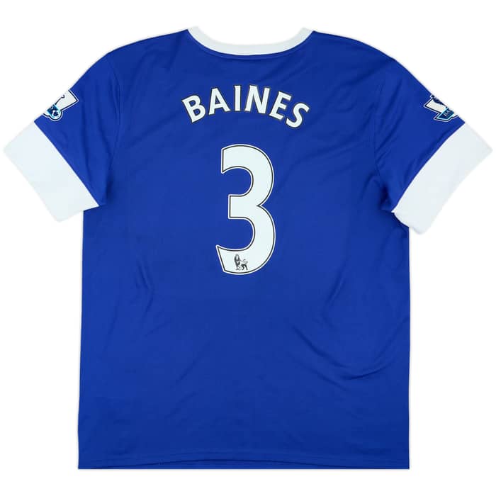 2012-13 Everton Home Shirt Baines #3 - 7/10 - (XL)