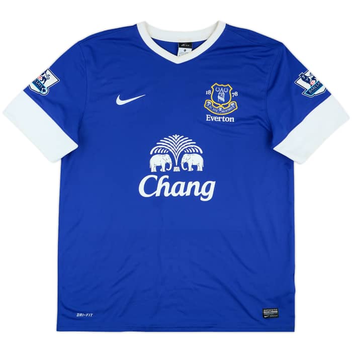 2012-13 Everton Home Shirt Baines #3 - 7/10 - (XL)