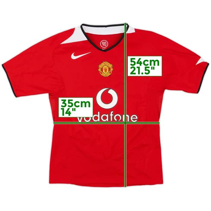 2004-06 Manchester United Home Shirt - 8/10 - (S.Boys)