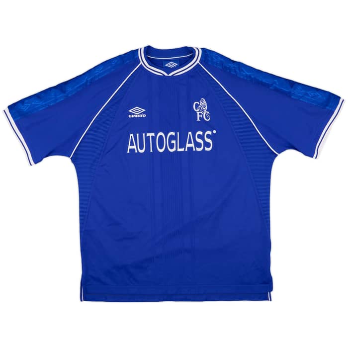 1999-01 Chelsea Home Shirt Zola #25 - 10/10 - (XXL)