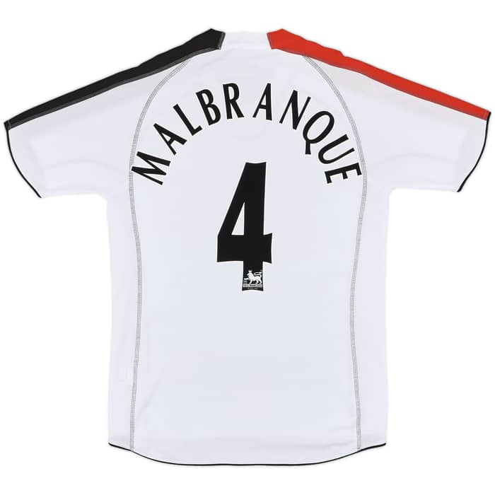 2005-06 Fulham Home Shirt Malbranque #4 - 8/10 - (L)