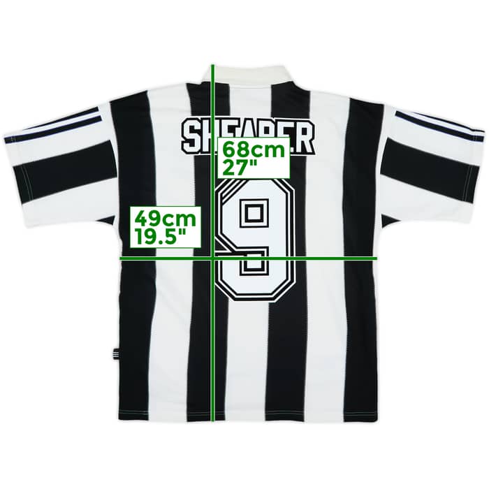 1995-97 Newcastle Home Shirt Shearer #9 - 8/10 - (S)