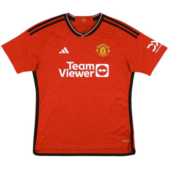 2023-24 Manchester United Home Shirt Mainoo #37 - 10/10 - (L)