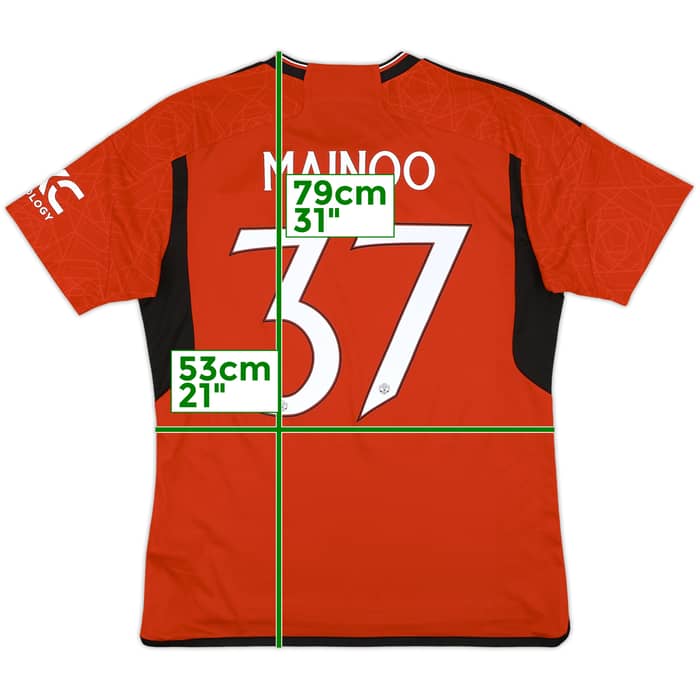 2023-24 Manchester United Home Shirt Mainoo #37 - 10/10 - (L)