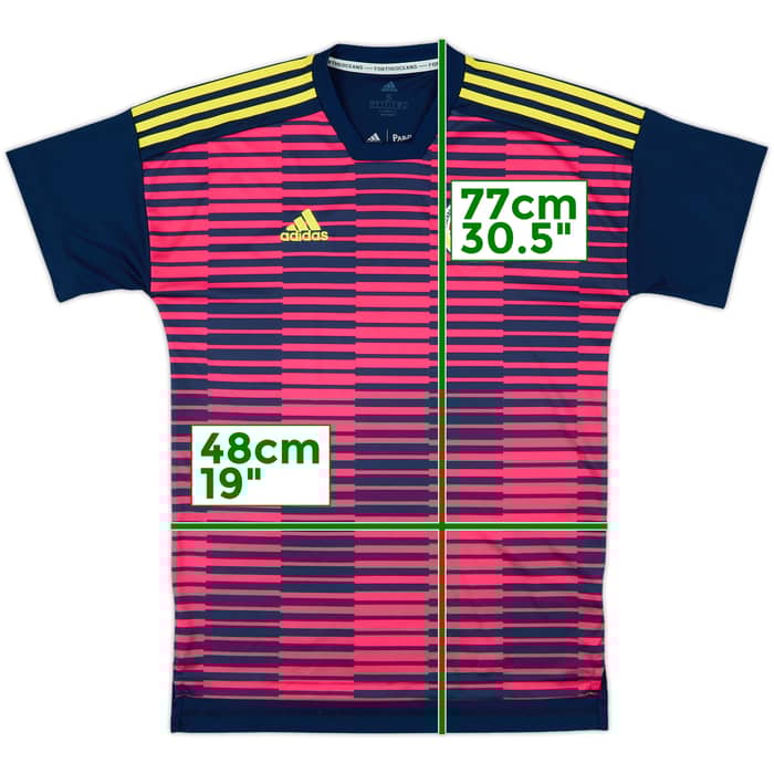 2017-18 Colombia adidas Pre Match Shirt - 9/10 - (S)