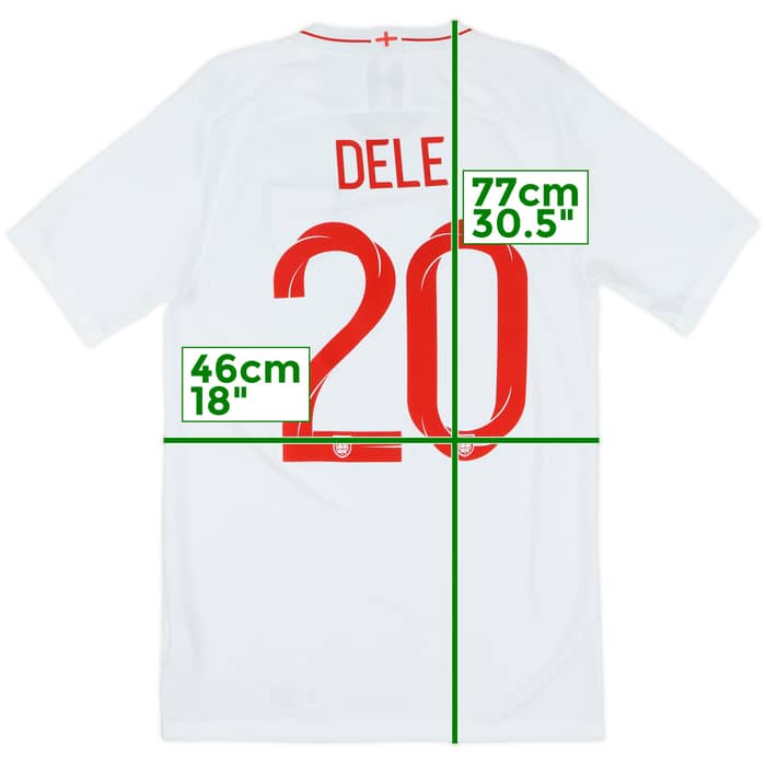 2018-19 England Home Shirt Dele #20 - 8/10 - (S)