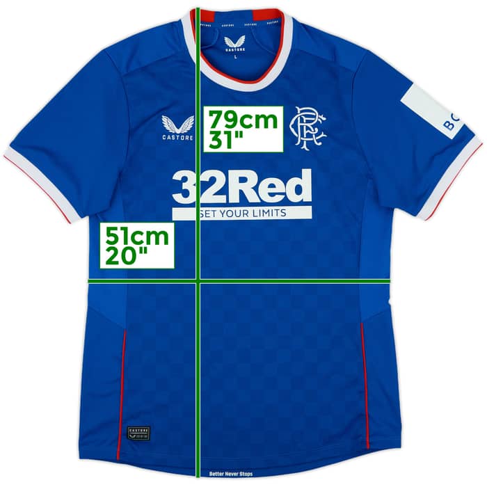 2022-23 Rangers Home Shirt - 9/10 - (L)