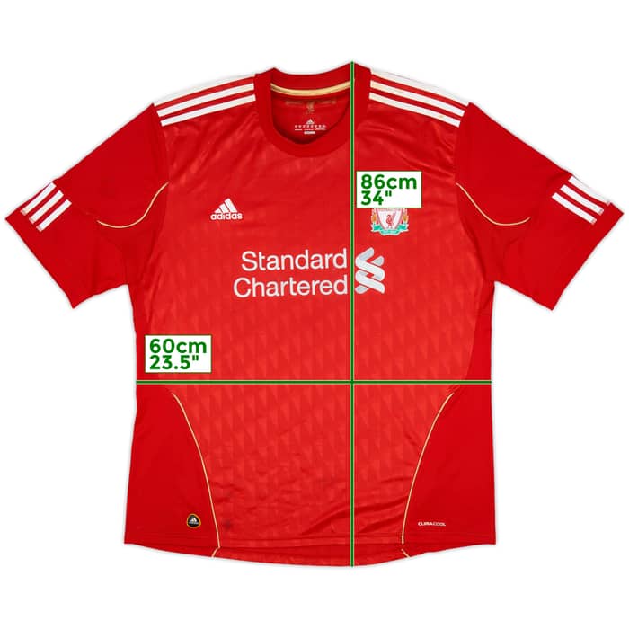 2010-12 Liverpool Home Shirt - 4/10 - (XXL)