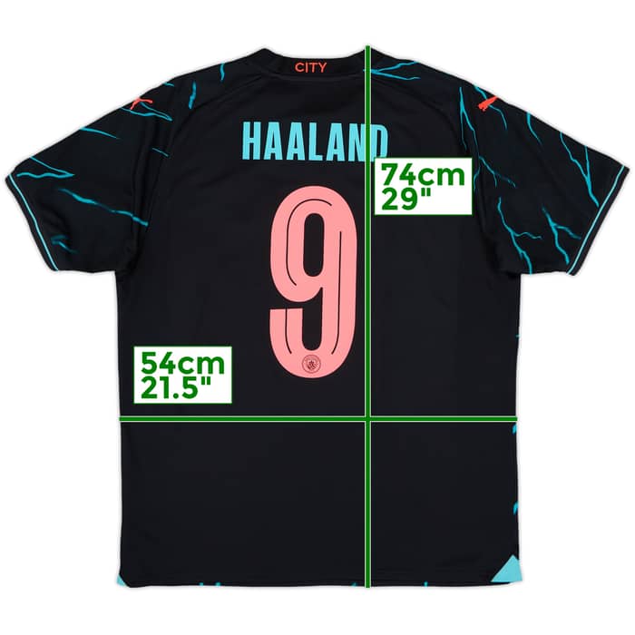 2023-24 Manchester City Third Shirt Haaland #9 - 10/10 - (L)