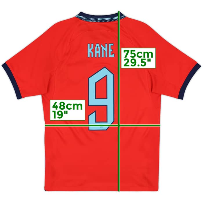 2022-23 England Away Shirt Kane #9 - 9/10 - (S)