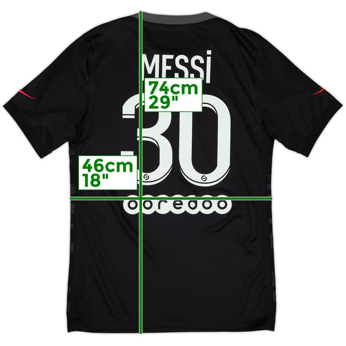 2021-22 Paris Saint-Germain Third Shirt Messi #30 - 8/10 - (S)