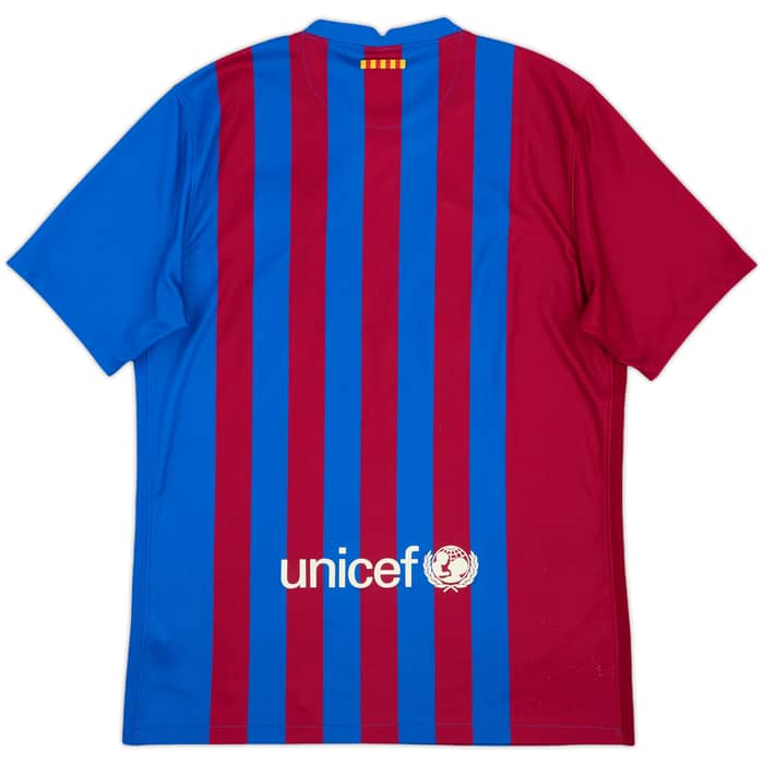 2021-22 Barcelona Home Shirt - 8/10 - (M)