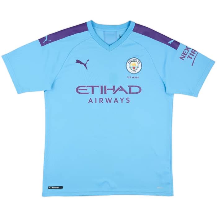2019-20 Manchester City Home Shirt Kun Aguero #10 - 8/10 - (L)
