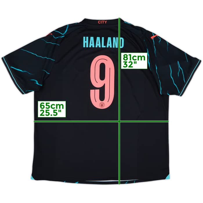 2023-24 Manchester City Third Shirt Haaland #9 - 10/10 - (XXL)