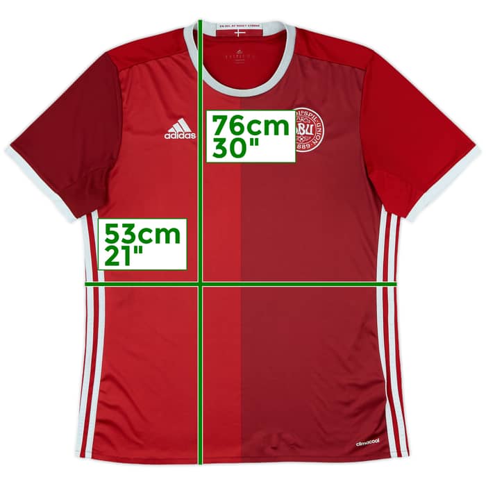 2016-17 Denmark Home Shirt - 7/10 - (L)