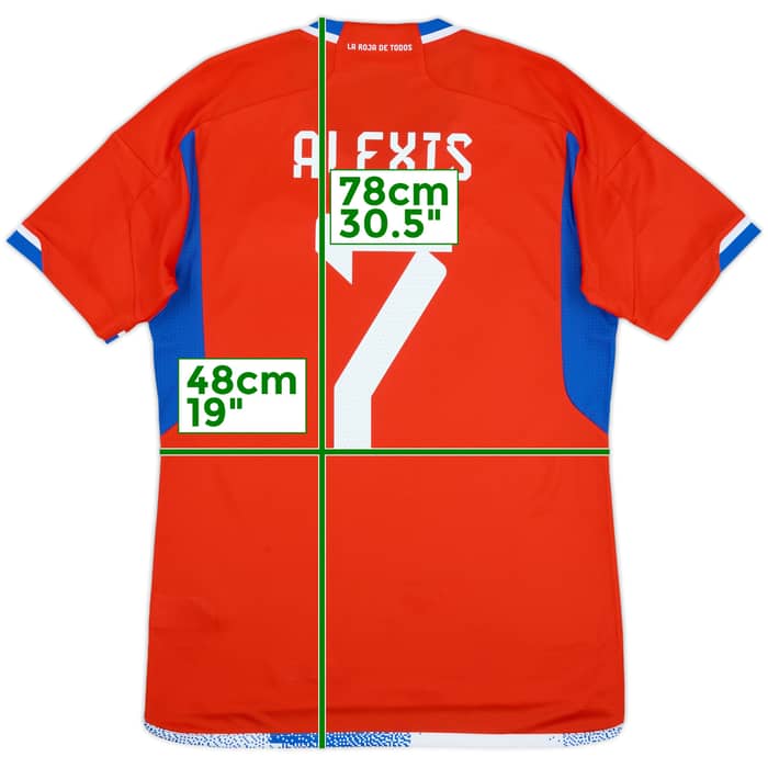 2022-23 Chile Home Shirt Alexis #10 - 9/10 - (M)