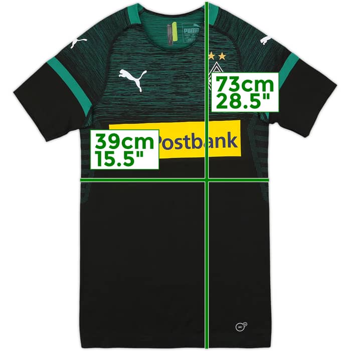 2018-19 Borussia Monchengladbach Authentic Away Shirt - 10/10 - (S)