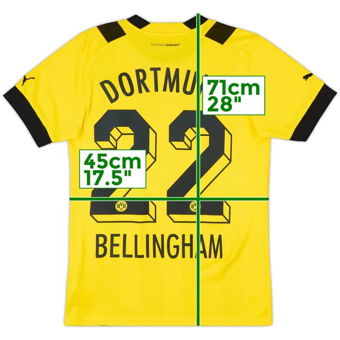 2022-23 Dortmund Home Shirt Bellingham #22 - 9/10 - (S)