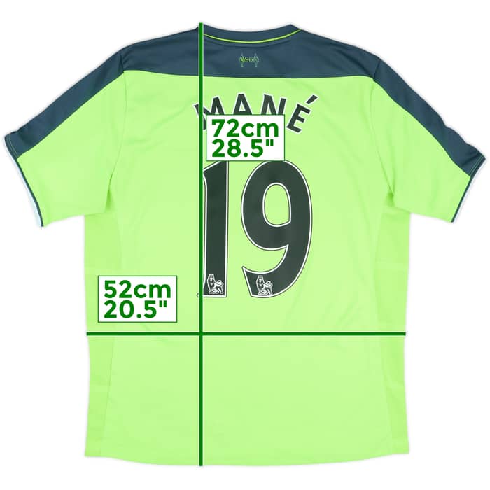2016-17 Liverpool Third Shirt Mane #19 - 6/10 - (M)