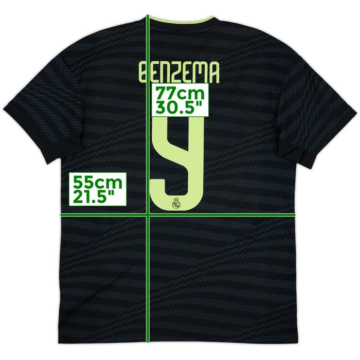 2022-23 Real Madrid Third Shirt Benzema #9 - 10/10 - (L)