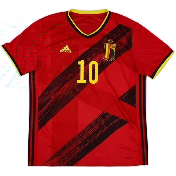2020-21 Belgium Home Shirt E.Hazard #10 - 10/10 - (L)