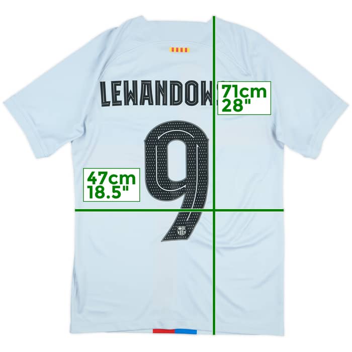 2022-23 Barcelona Third Shirt Lewandowski #9 - 10/10 - (S)