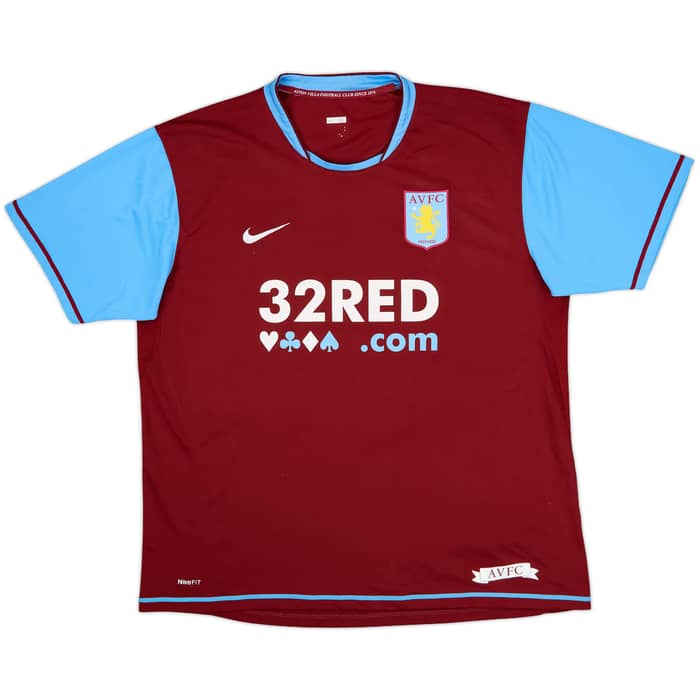 2007-08 Aston Villa Home Shirt Carew #10 - 8/10 - (XL)