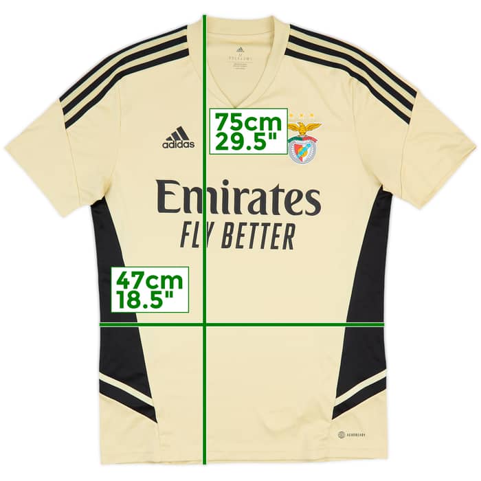 2022-23 Benfica adidas Training Shirt - 10/10 - (M)
