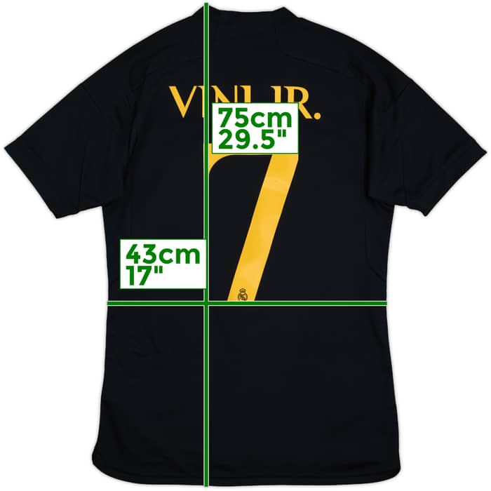 2023-24 Real Madrid Third Shirt Vini Jr #7 - 9/10 - (S)