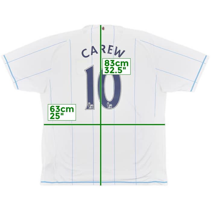 2007-08 Aston Villa Away Shirt Carew #10 - 8/10 - (XXL)
