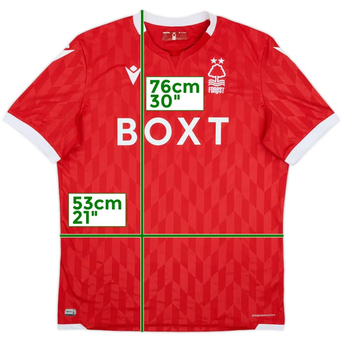 2021-22 Nottingham Forest Home Shirt - 10/10 - (XL)