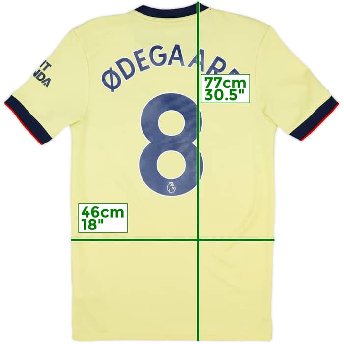 2021-22 Arsenal Away Shirt Odegaard #8 - 9/10 - (S)