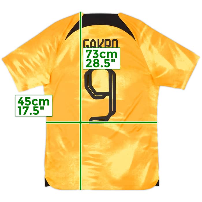 2022-23 Netherlands Home Shirt Gakpo #9 - 8/10 - (S)