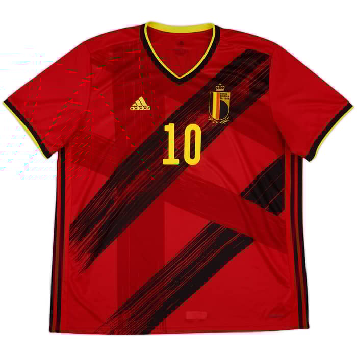 2020-21 Belgium Home Shirt E.Hazard #10 - 9/10 - (XXL)