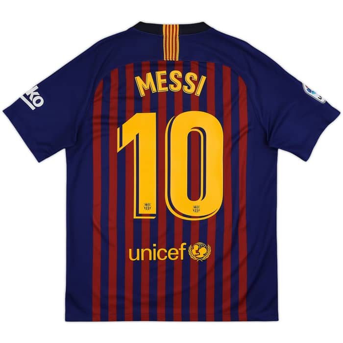 2018-19 Barcelona Home Shirt Messi #10 - 10/10 - (M)