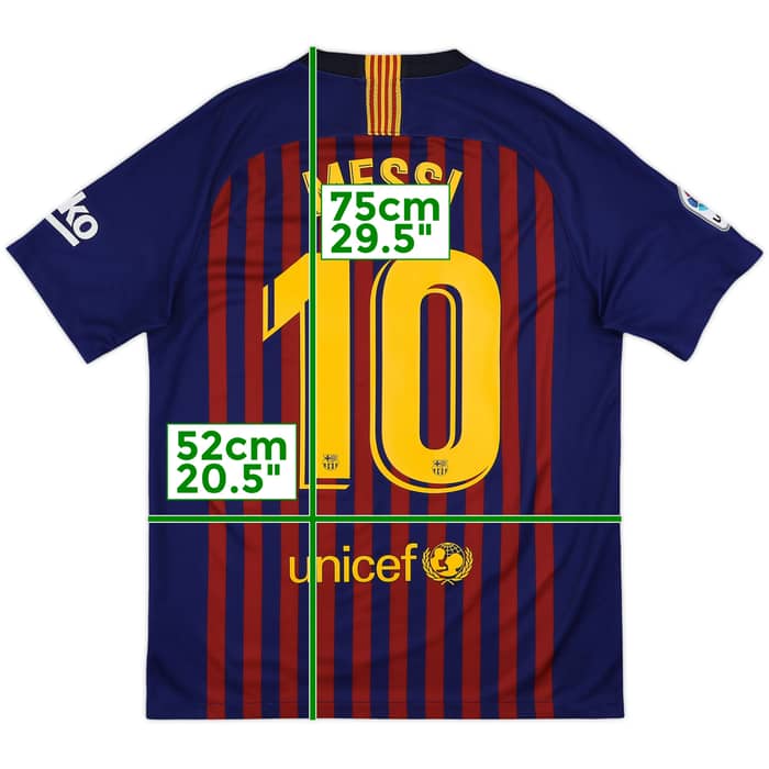 2018-19 Barcelona Home Shirt Messi #10 - 10/10 - (M)