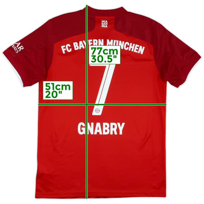 2021-22 Bayern Munich Home Shirt Gnabry #7 - 10/10 - (M)