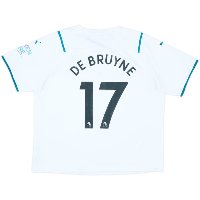 2021-22 Manchester City Away Shirt De Bruyne #17 - 9/10 - (XXL)