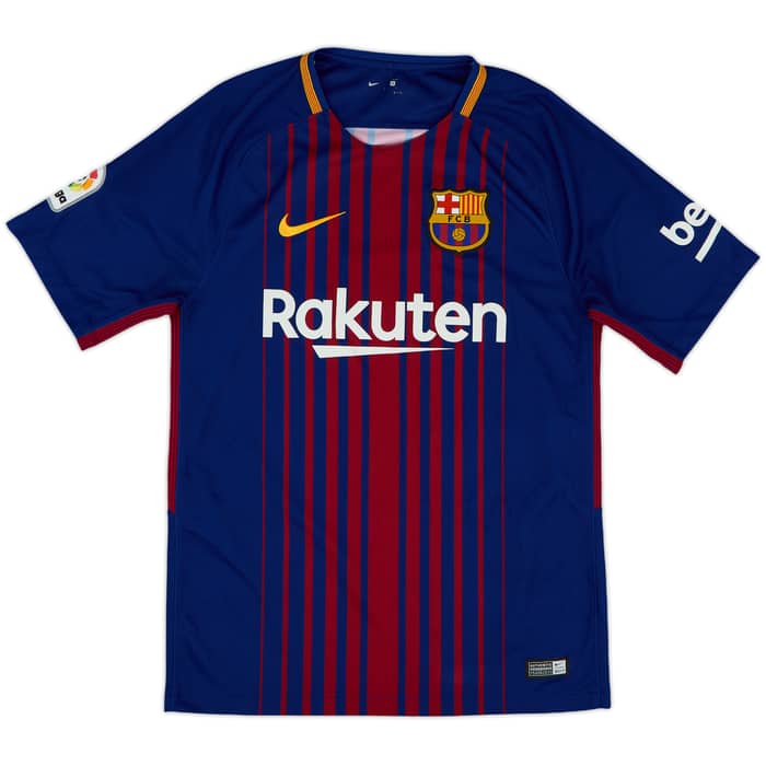 2017-18 Barcelona Home Shirt Messi #10 - 7/10 - (S)