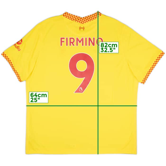 2021-22 Liverpool Third Shirt Firmino #9 - 10/10 - (XXL)