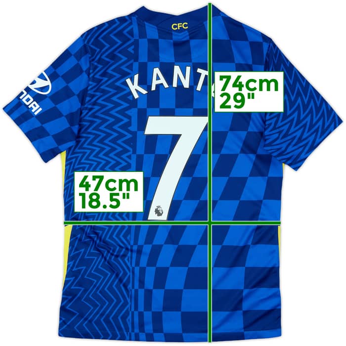 2021-22 Chelsea Home Shirt Kante #7 - 9/10 - (M)