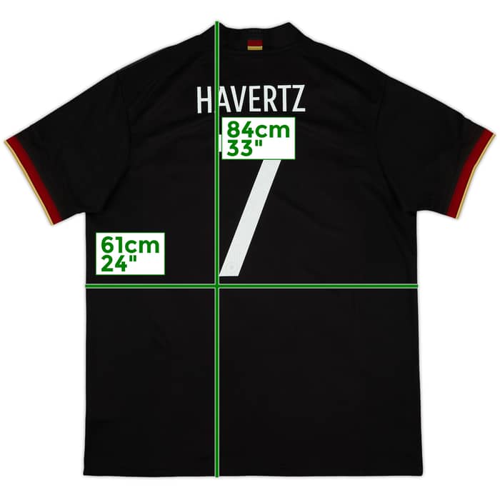 2020-21 Germany Away Shirt Havertz #7 - 9/10 - (XL)