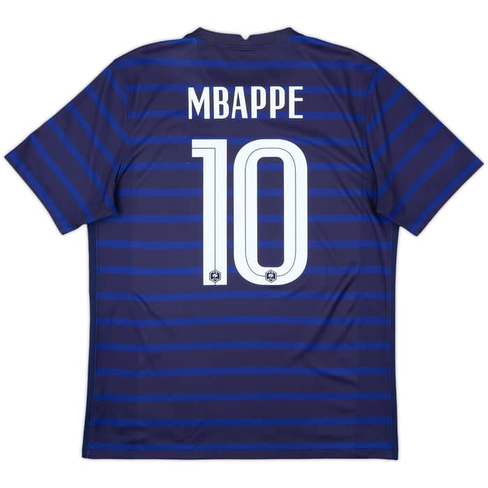 2020-21 France Home Shirt Mbappe #10 - 9/10 - (L)