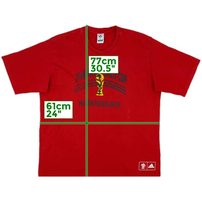 2006 adidas World Cup 'Nurnberg' Graphic Tee - 9/10 - (XL)